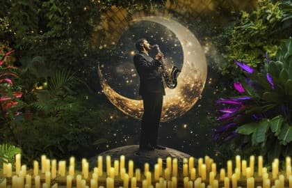 Магия свечей. Джаз на луне. Fly me to the moon