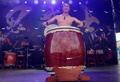 Японские барабанщики WADAIKO ZINKA